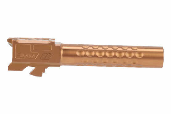 Zev Technologies Glock G19 match barrel features dimpled fluting